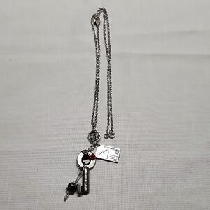 Silver Love Postcard Pendant Necklace